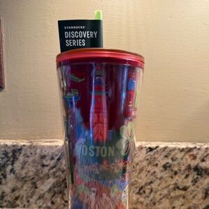 Starbucks Discovery Series BOSTON Tumbler with Straw NWT